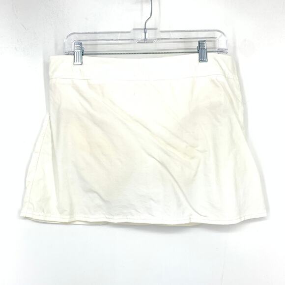 Lands End Skirted Swimsuit Bottom Womens Size 12 White Elastic Waist - Picture 1 of 4